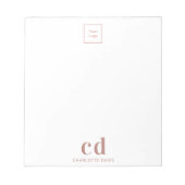 Unternehmen mit Sitz in Rosa Notizblock (Vorderseite)