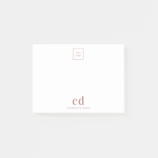 Unternehmen mit Sitz in Rosa Post-it Klebezettel (Vorderseite)