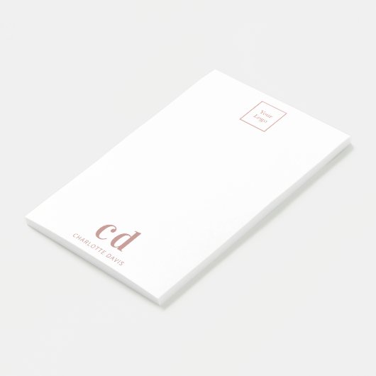 Unternehmen mit Sitz in Rosa Post-it Klebezettel (angewinkelt)