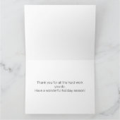 Unternehmen Moderne Minimalistische Weihnachtsgrüß Karte (Innenseite)