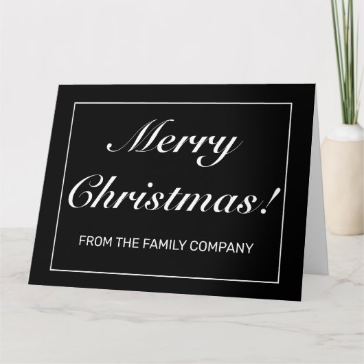 Unternehmen Modernes Minimalistisches Schwarzes We Karte (Vorderseite)