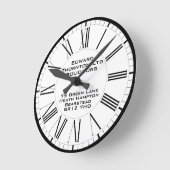 Unternehmen oder Geschäftsstelle Runde Wanduhr (Winkel)