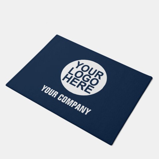 Unternehmen oder Slogan für kundenspezifische Firm Fußmatte (Schrägansicht)