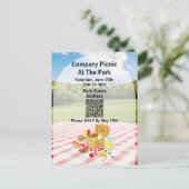 Unternehmen Picnic Park QR Code Little Ants Einladungspostkarte (Stehend Vorderseite)