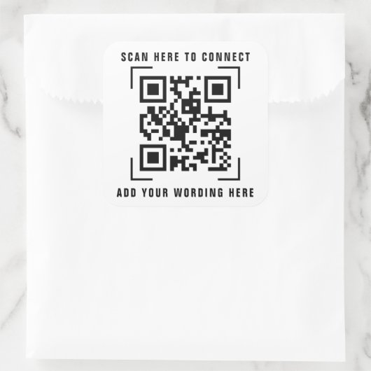 Unternehmen | QR Code Scan Sticker (Tasche)