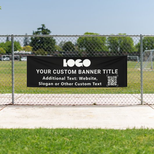 Unternehmen QR Outdoor mit Logo für kleine Unterne Banner (Insitu)