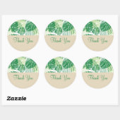 Unternehmen Tropical Floral Danke Stickers (Blatt)