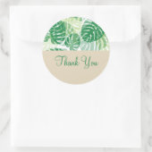 Unternehmen Tropical Floral Danke Stickers (Tasche)