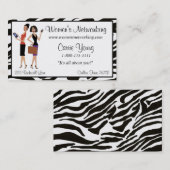 Unternehmen und Vernetzung von Frauen Visitenkarte (Vorne/Hinten)