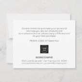 Unternehmen Vielen Dank Gold Black | LOGO hinzufüg (Rückseite)