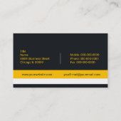 Unternehmen Visitenkarte (Rückseite)