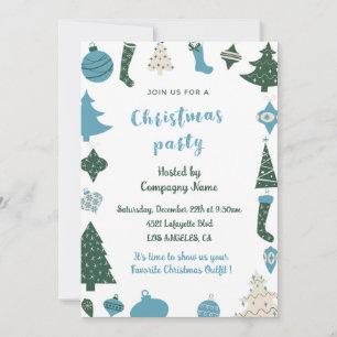 Unternehmen Weihnachten Party Einladen Niedlich-gr Einladung