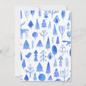 Unternehmen Weihnachten Party Schönes Aquarell Einladung (Rückseite)