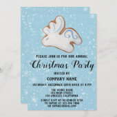 Unternehmen Weihnachtsfest Party White Rentier Einladung (Vorne/Hinten)