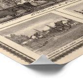 Unternehmen, Wohnsitze, Zeder-Landkreis Poster (Ecke)