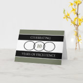 Unternehmen zum zehnten Jahrestag Karte (Gelbe Blume)