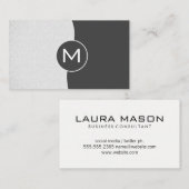 Unternehmen Zwei-Tone-Wavy Visitenkarte (Vorne/Hinten)