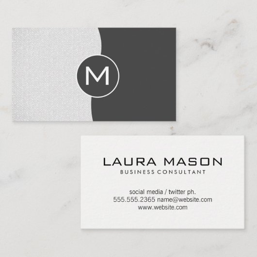 Unternehmen Zwei-Tone-Wavy Visitenkarte (Vorne/Hinten)