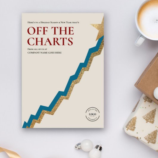 Unternehmenlicher Neujahrserfolg der Charts Feiertagskarte