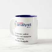 Unternehmens-Analyse - Geschäfts-Analytiker-Tasse Zweifarbige Tasse (Vorderseite Links)