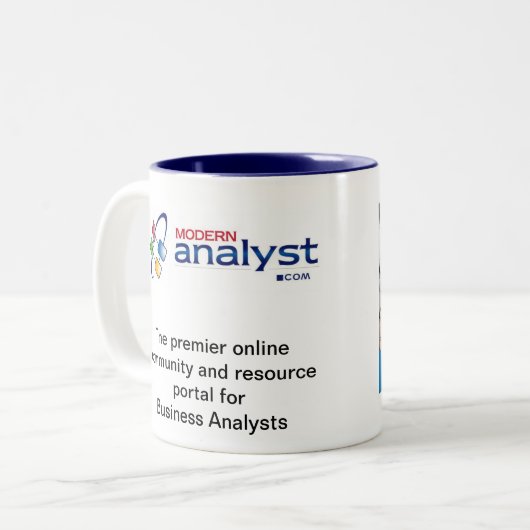 Unternehmens-Analyse - Geschäfts-Analytiker-Tasse Zweifarbige Tasse (Vorderseite Links)
