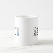 Unternehmens-Roboter-Modus – Lustiger Bürobecher Kaffeetasse (Mittel)