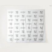 Unternehmens-Step-Repeat-Zwei-Logo-Großer-Hintergr Wandteppich (Vorderseite (Horizontal))