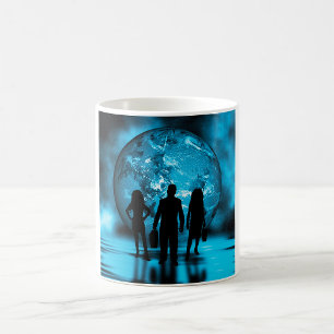 Unternehmens-Team-Silhouette Zukunftsfähige Geschä Kaffeetasse