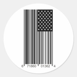 Unternehmens-USA Runder Aufkleber