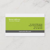 Unternehmens - Visitenkarten Visitenkarte (Rückseite)