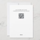 Unternehmens Weihnachten Personalisierter QR-Code (Rückseite)