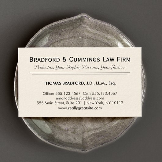 Unternehmensanwalt Visitenkarte