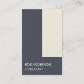 Unternehmensberater Geometric Modern Indigo Visitenkarte (Vorderseite)