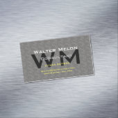 Unternehmensberater Grau Modernes Beruflich Magnetische Visitenkarte (Beispiel)