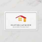 Unternehmensberater | Real Anwesen Agent Visitenkarte (Vorderseite)