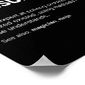 Unternehmensberater und Analysten Funny Work Poster (Ecke)