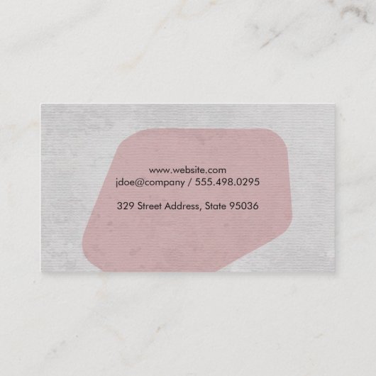 Unternehmensberater Visitenkarte (Rückseite)