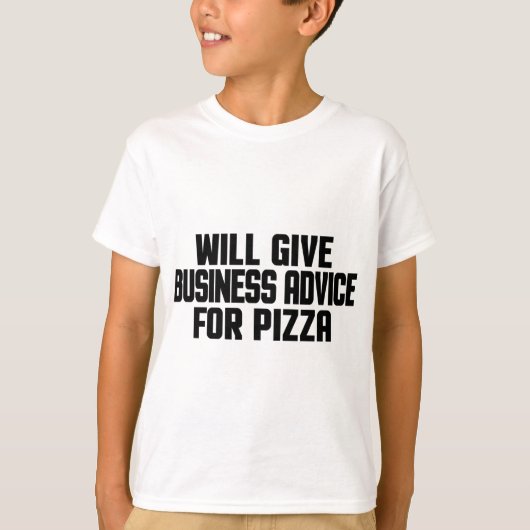 Unternehmensberatung für Pizza Unternehmer Berater T-Shirt (Vorderseite)