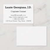 Unternehmensberatungskarte Visitenkarte (Vorne/Hinten)