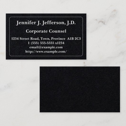 Unternehmensberatungskarte Visitenkarte (Vorne/Hinten)