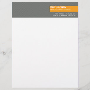 UNTERNEHMENSBRIEFHEADER :: einfache Blockschrift 1 Briefkopf