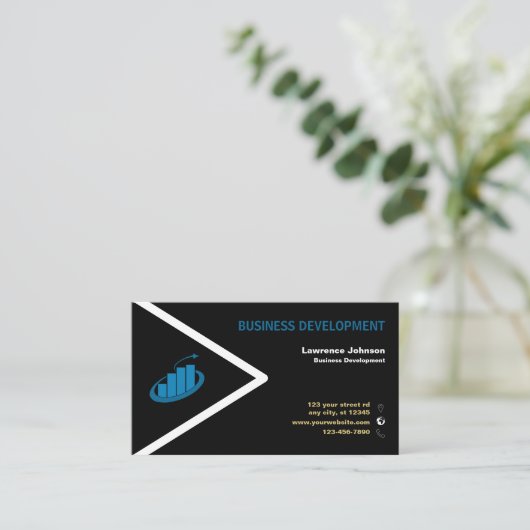 Unternehmensentwicklung Visitenkarte (Stehend Vorderseite)