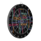 "Unternehmensethik" Dartscheibe (Vorderseite Links)