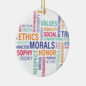 "Unternehmensethik" Keramikornament (Rechts)