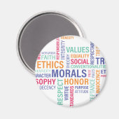 "Unternehmensethik" Magnet (Vorderseite/Rückseite)