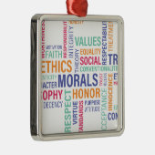 "Unternehmensethik" Ornament Aus Metall (Rechts)