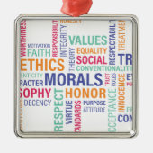 "Unternehmensethik" Ornament Aus Metall (Vorne)