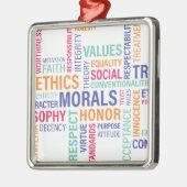 "Unternehmensethik" Ornament Aus Metall (Links)