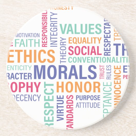 "Unternehmensethik" Untersetzer (Vorne)