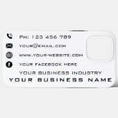 Unternehmensfördernde Personalisierte Visitenkarte Case-Mate iPhone Hülle (Rückseite (Horizontal))